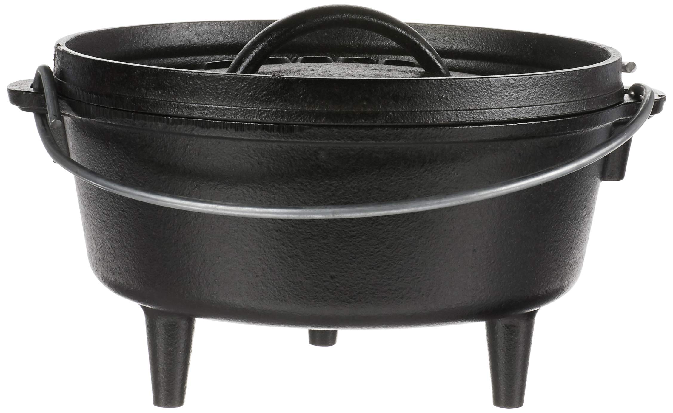 Lodge 2 Quart Pre-Seasoned Cast Iron Camp Dutch Oven With Lid - Dual Handles - Use In The Oven, On The Stove, On The Grill Or Ov